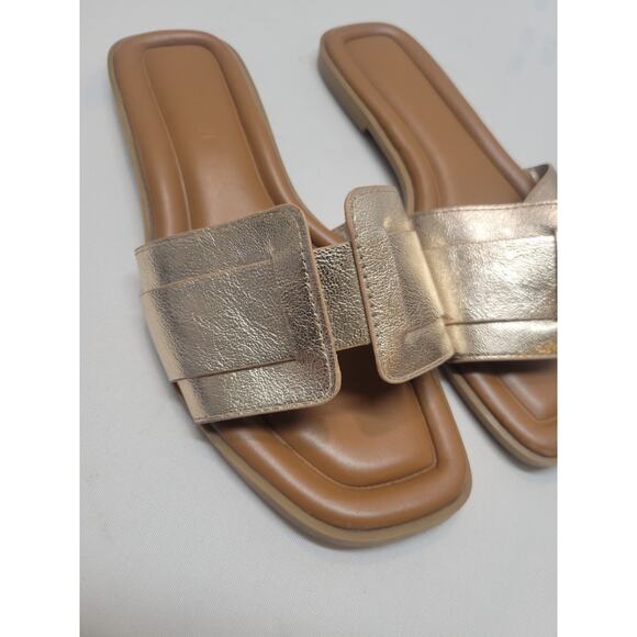 Stratuxx Kaze Womens Sandal Flat H-Band Slide-On Size 6 M - Picture 3 of 13